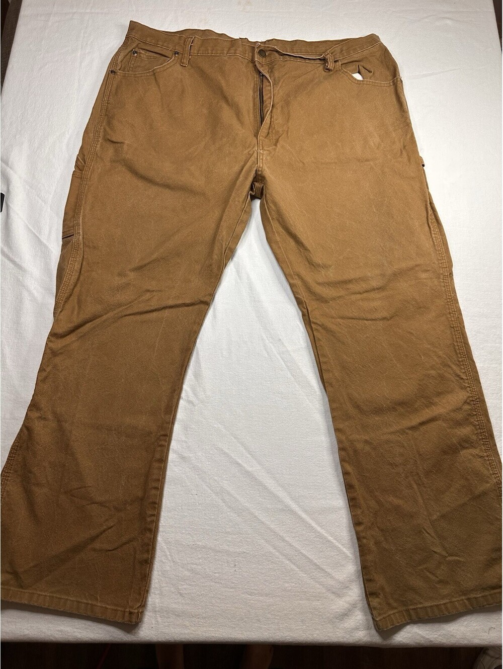 Dickies Carpenter Pants Mens 42x30 Brown Duck Canvas Utility Workwear